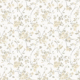 York Glinda Light Yellow Floral Trail Wallpaper