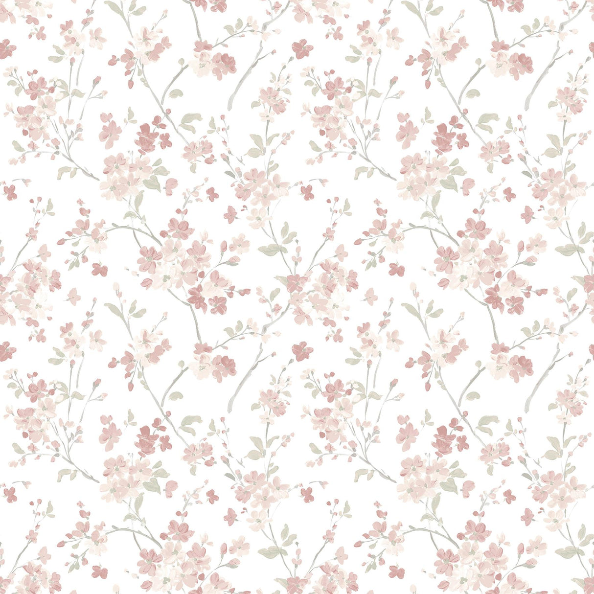 York Glinda Rose Floral Trail Wallpaper