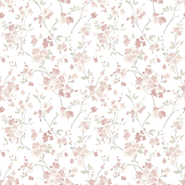 York Glinda Rose Floral Trail Wallpaper