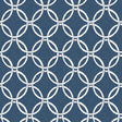 York Quelala Navy Ring Ogee Wallpaper