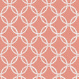 York Quelala Coral Ring Ogee Wallpaper