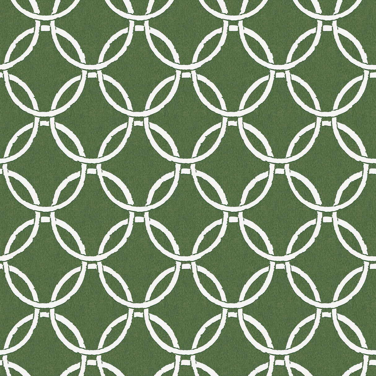 York Quelala Green Ring Ogee Wallpaper