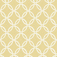 York Quelala Yellow Ring Ogee Wallpaper