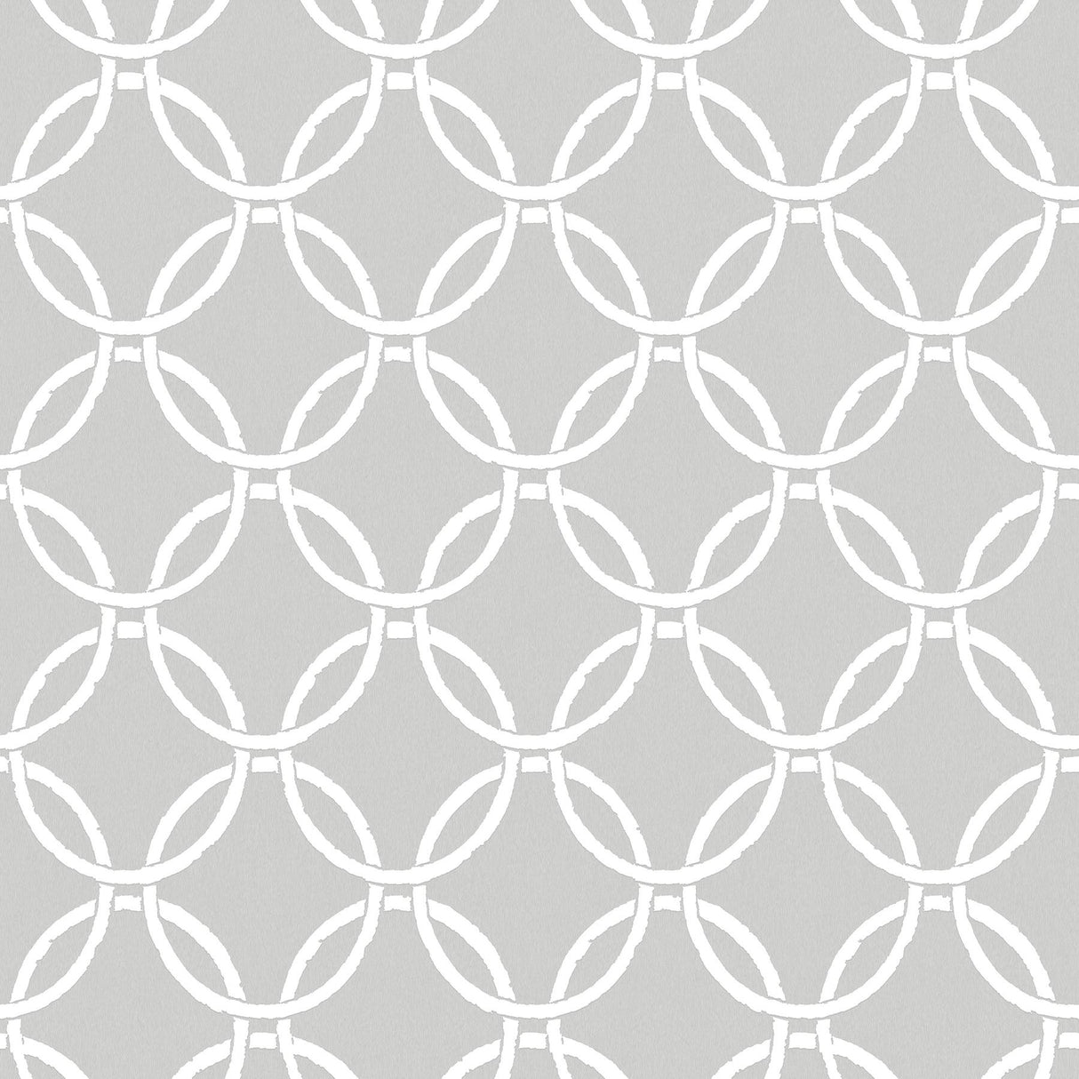 York Quelala Grey Ring Ogee Wallpaper