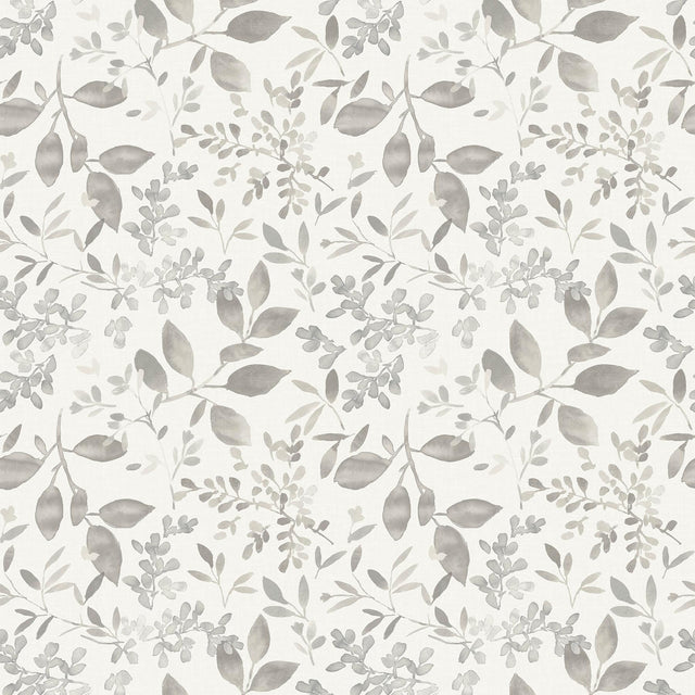 York Tinker Grey Woodland Botanical Wallpaper