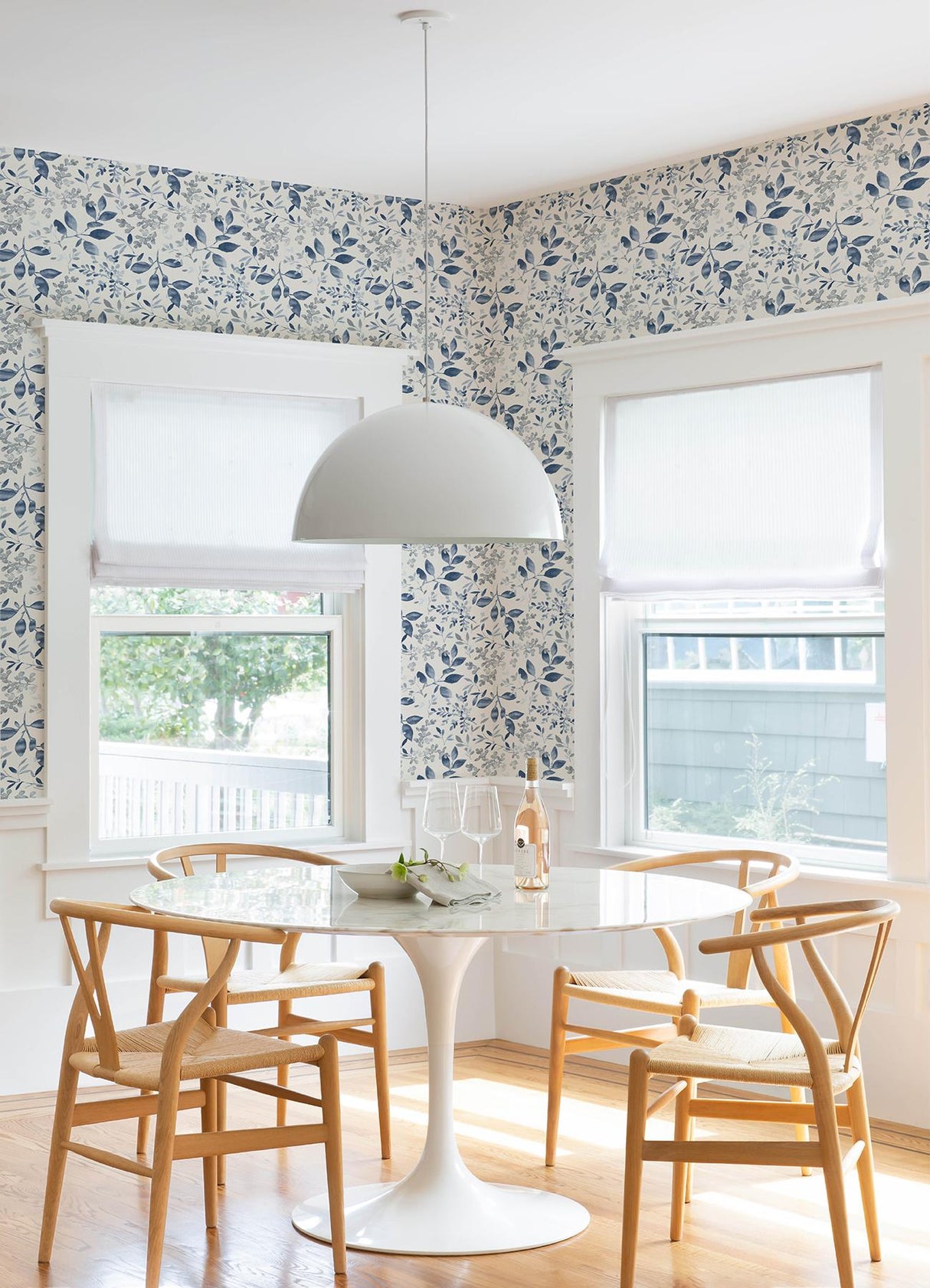 York Tinker Navy Woodland Botanical Wallpaper