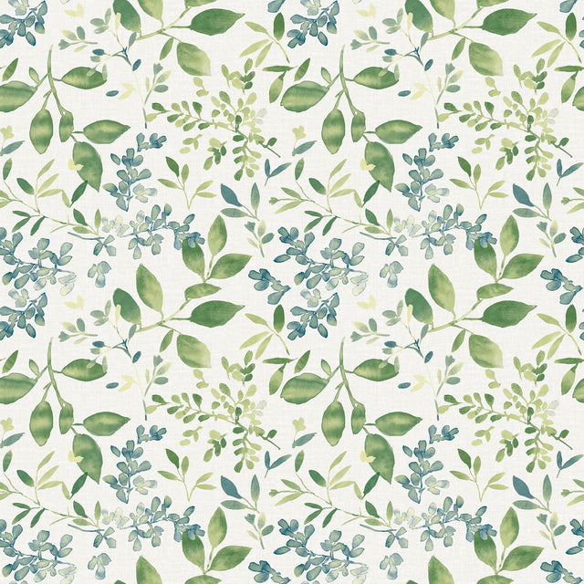 York Tinker Green Woodland Botanical Wallpaper