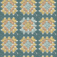 York Maud Teal Crochet Geometric Wallpaper
