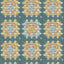 York Maud Teal Crochet Geometric Wallpaper