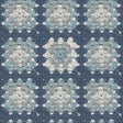 York Maud Blue Crochet Geometric Wallpaper