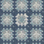 York Maud Blue Crochet Geometric Wallpaper