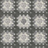 York Maud Grey Crochet Geometric Wallpaper
