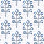 York Plum Tree Blue Botanical Wallpaper