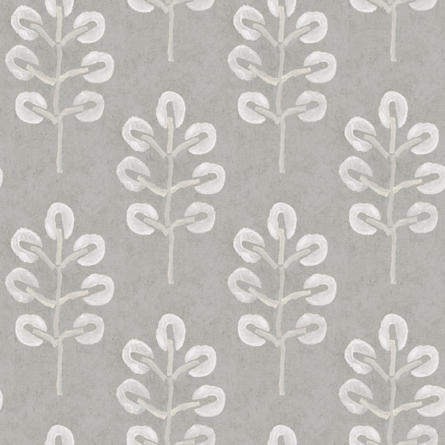 York Plum Tree Grey Botanical Wallpaper