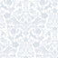 York Forest Dance Light Blue Damask Wallpaper