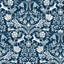 York Forest Dance Navy Damask Wallpaper