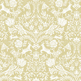 York Forest Dance Honey Damask Wallpaper