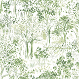York Walden Green Forest Wallpaper