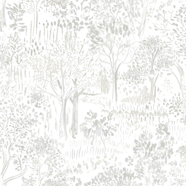 York Walden Grey Forest Wallpaper