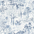 York Walden Navy Forest Wallpaper