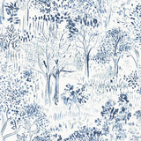 York Walden Navy Forest Wallpaper