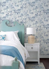 York Walden Navy Forest Wallpaper