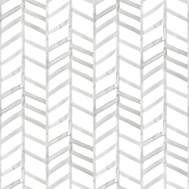 York Fletching Grey Geometric Wallpaper