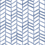 York Fletching Navy Geometric Wallpaper