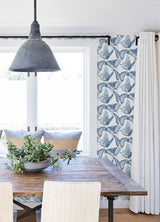 York Janetta Blue Butterfly Wallpaper