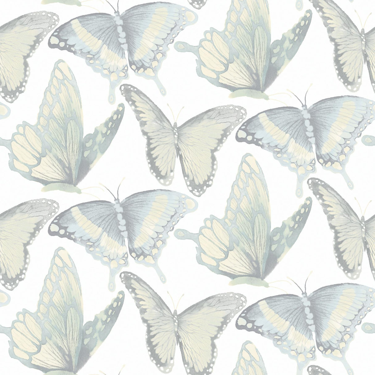 York Janetta Mint Butterfly Wallpaper