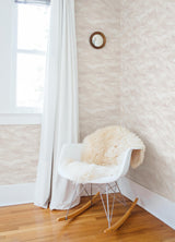 York Cirrus Blush Wave Wallpaper