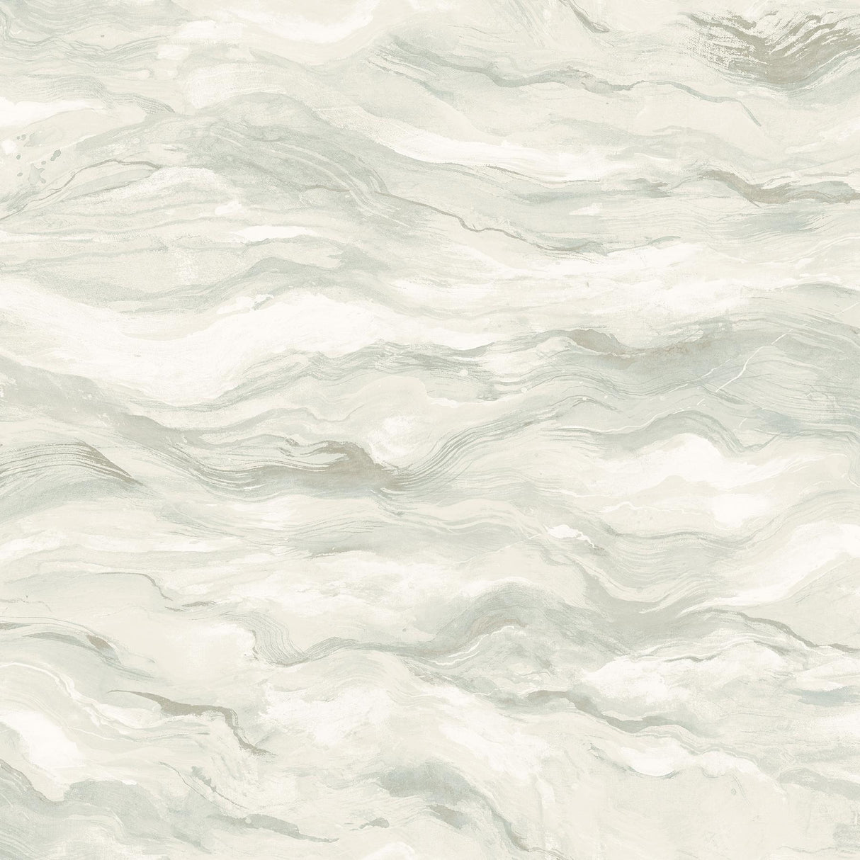 York Cirrus Light Blue Wave Wallpaper