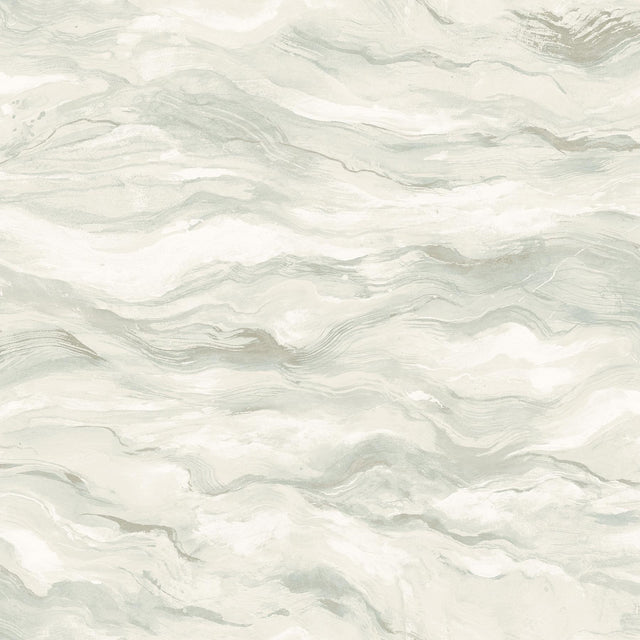 York Cirrus Light Blue Wave Wallpaper