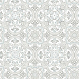 York Concord Aqua Medallion Wallpaper