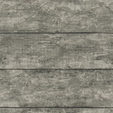 York Cabin Charcoal Wood Planks Wallpaper