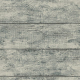 York Cabin Teal Wood Planks Wallpaper