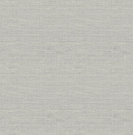 York Agave Grey Faux Grasscloth Wallpaper