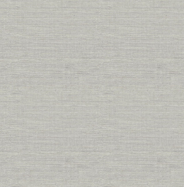 York Agave Grey Faux Grasscloth Wallpaper