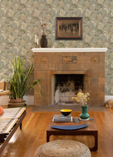 York Bohemian Taupe Jacobean Wallpaper
