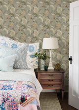York Bohemian Taupe Jacobean Wallpaper