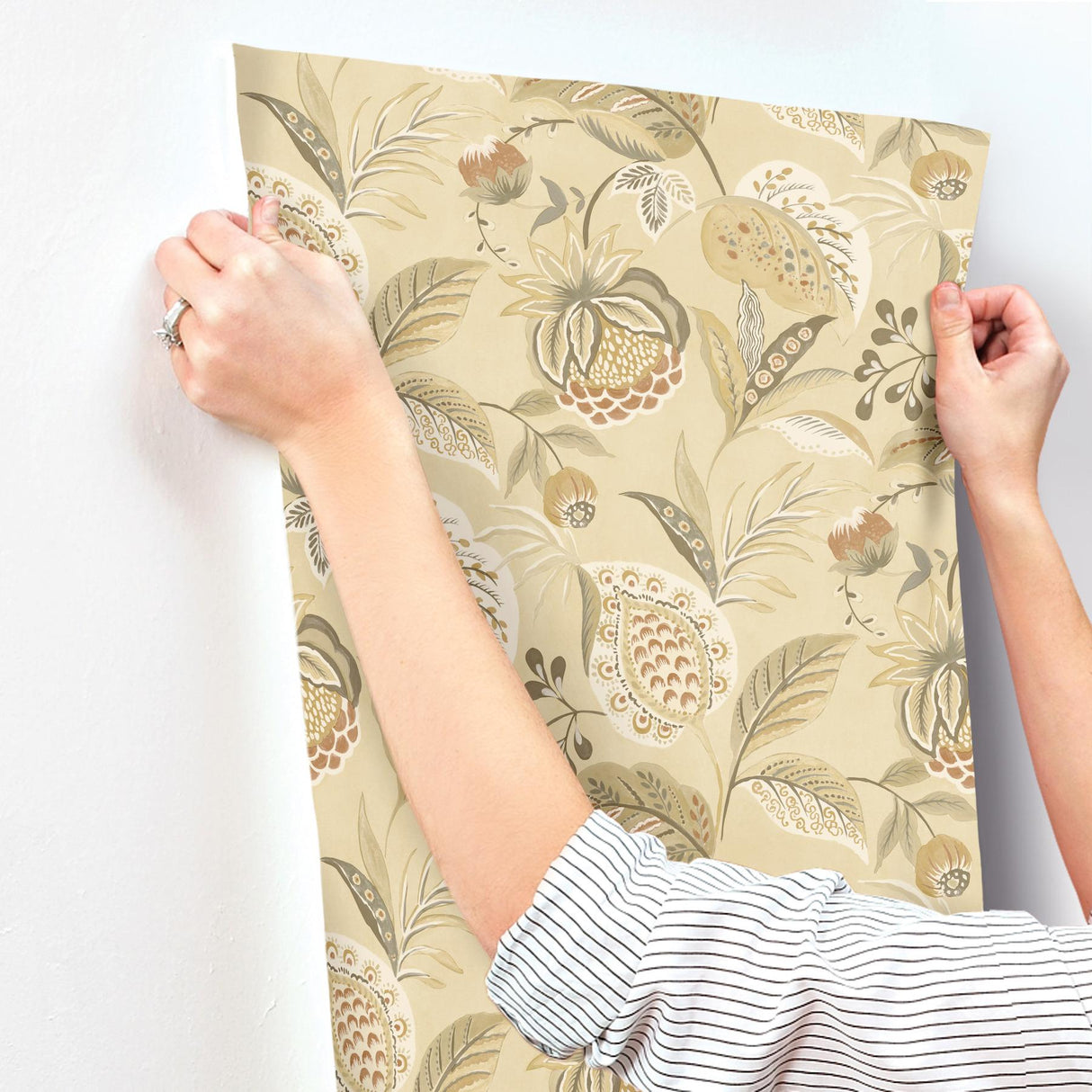 York Bohemian Mustard Jacobean Wallpaper