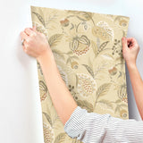 York Bohemian Mustard Jacobean Wallpaper