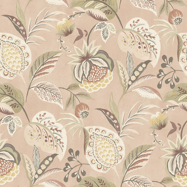 York Bohemian Blush Jacobean Wallpaper