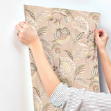 York Bohemian Blush Jacobean Wallpaper