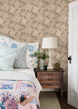 York Bohemian Blush Jacobean Wallpaper