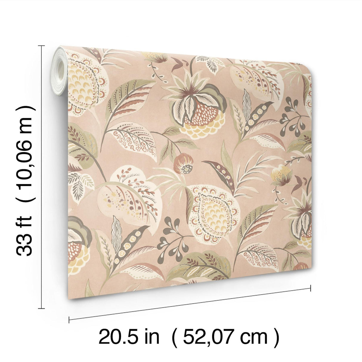 York Bohemian Blush Jacobean Wallpaper