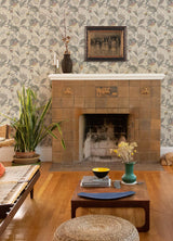 York Bohemian Grey Jacobean Wallpaper