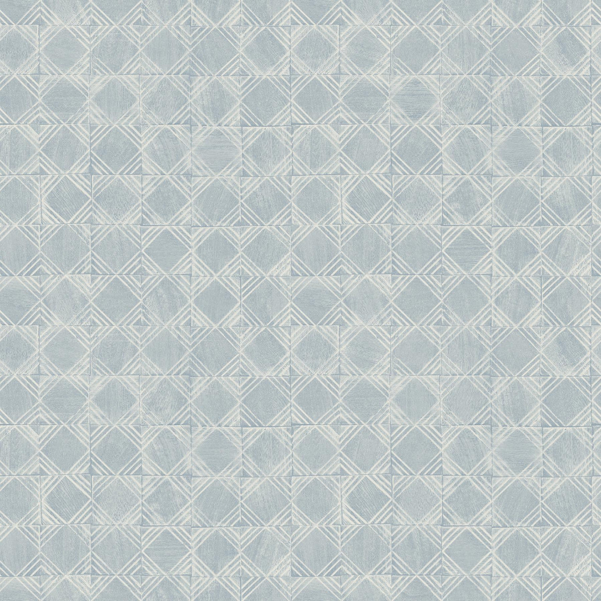 York Button Block Blue Geometric Wallpaper