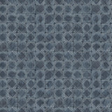 York Button Block Navy Geometric Wallpaper