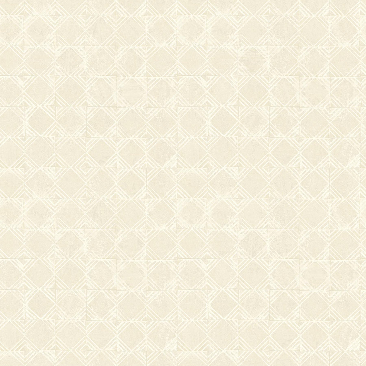 York Button Block Taupe Geometric Wallpaper